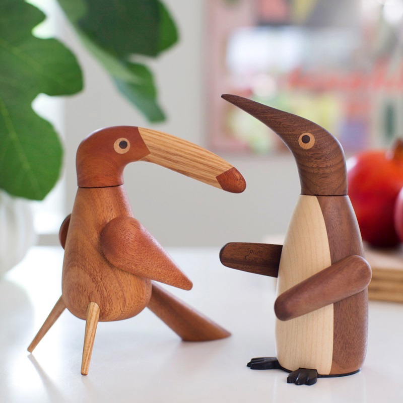 ソルト&ペッパーミル お得な2体セット(ペンギン&バード) /SPRING COPENHAGEN【スプリングコペンハーゲン】 調味料入れ スパイスラック 保存容器 キャニスター オイル H76407