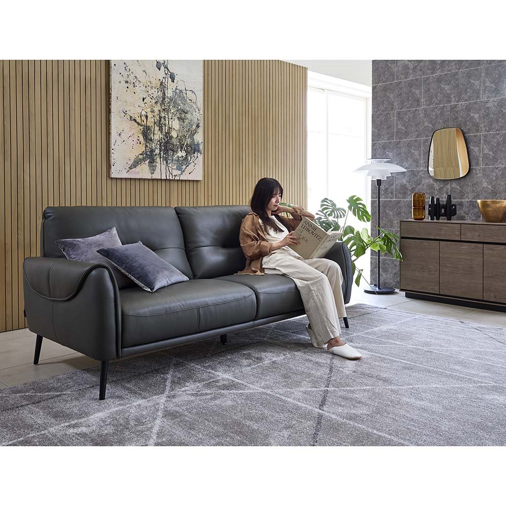 Toukala/トーカーラ 革張りソファ 幅159cm 2人掛け レザーソファ ソファ H80201