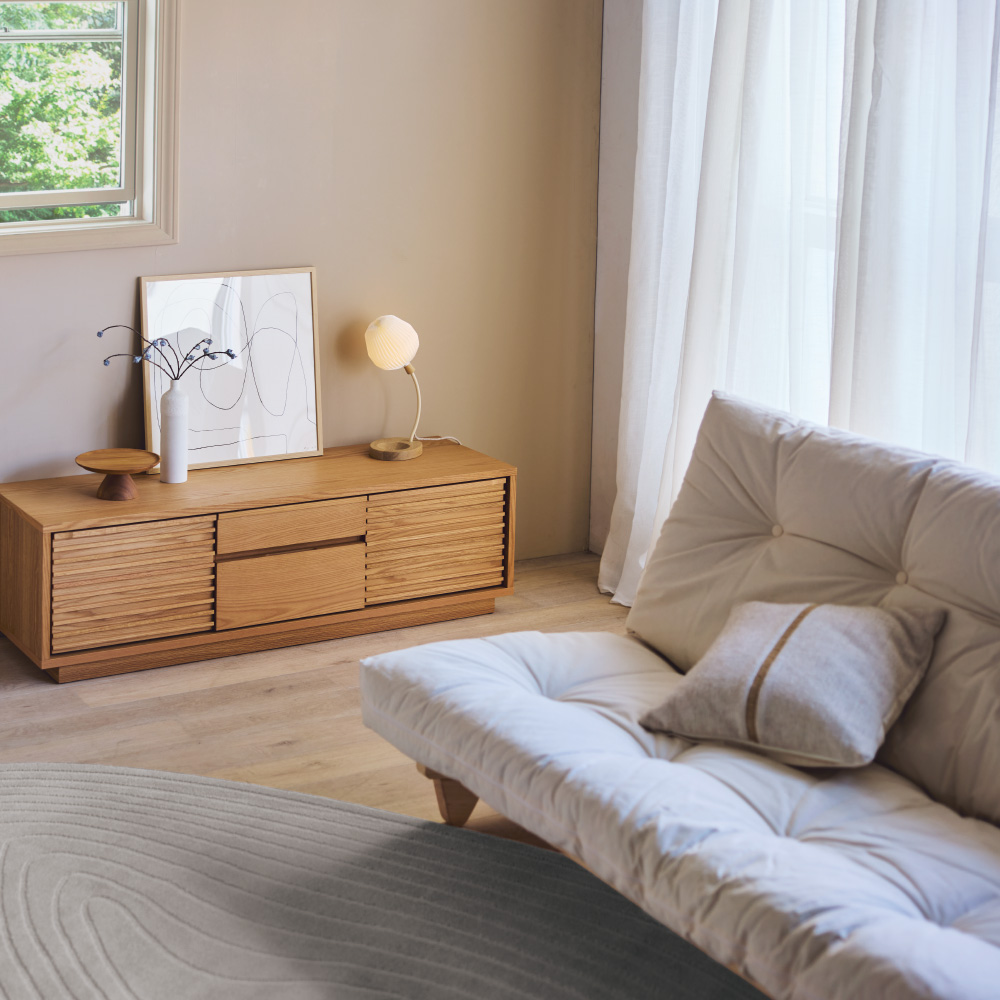 ヨーロッパ製ソファベッド Karup カーラップ（ブラウン・ナチュラル