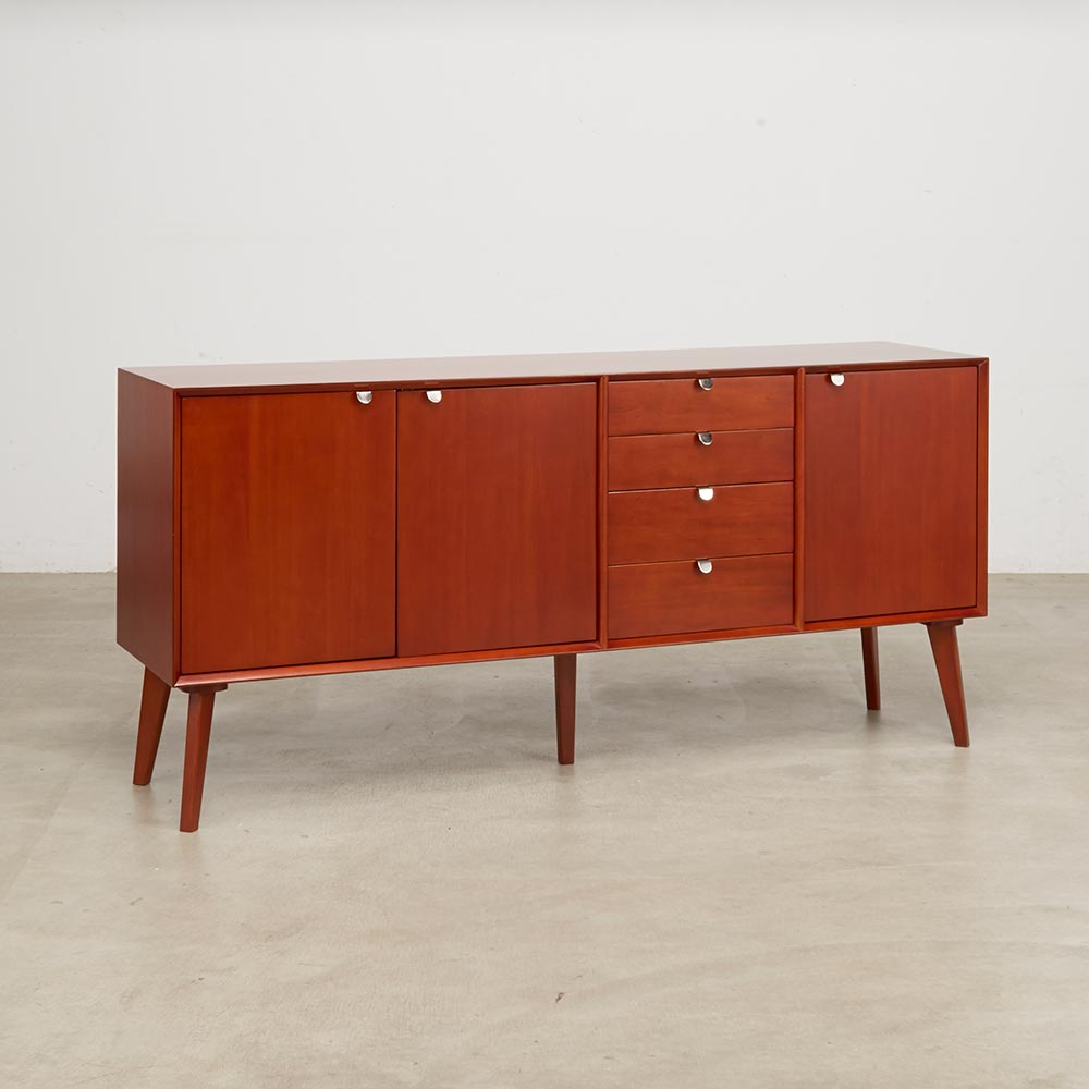 ヴィンテージ調 Vカットシリーズ リビングボード 160cm キャビネット リビングボード リビング収納 H80407