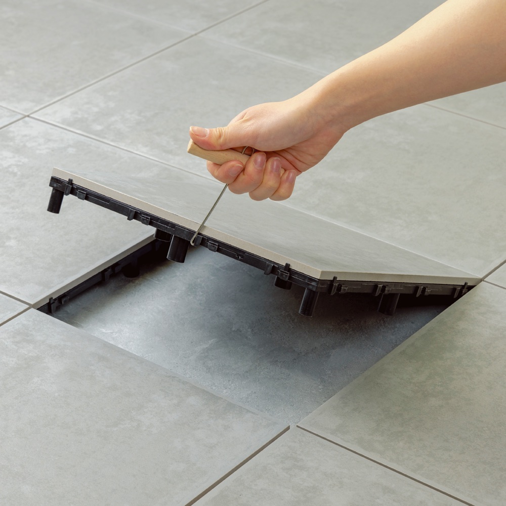 タイル+床下2.2cm!ベースアップデッキ 9枚 追加セット H80818