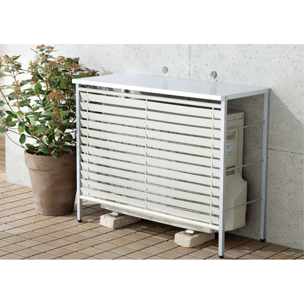 ガルバ製逆ルーバー室外機カバー カバーのみ エアコン室外機カバー H808H0