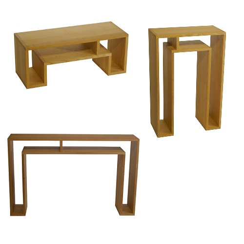 SHOJI ショージ オケージョナルテーブル 3点セット（コンソール・リビングテーブル）［abode（アボード）／デザイン：ウー・バホリヨディン］ コンソールテーブル テーブル H81011