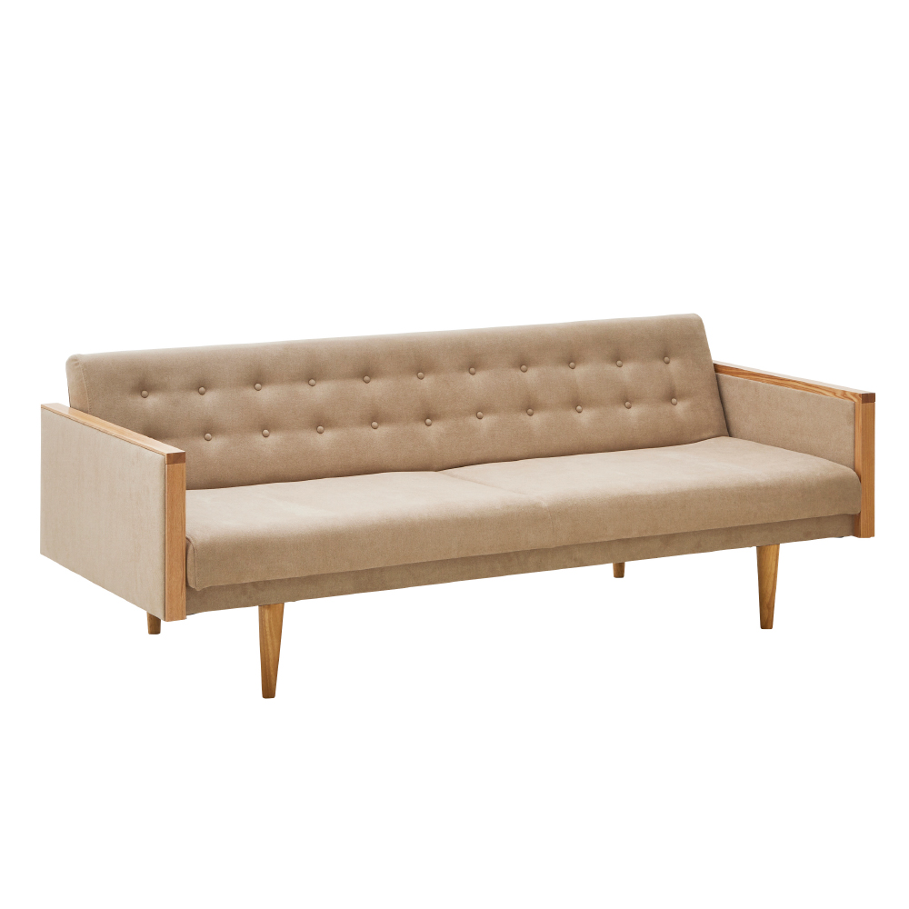 天然木アームのソファベッド Igo イーゴ ファブリックソファ ソファ H81128