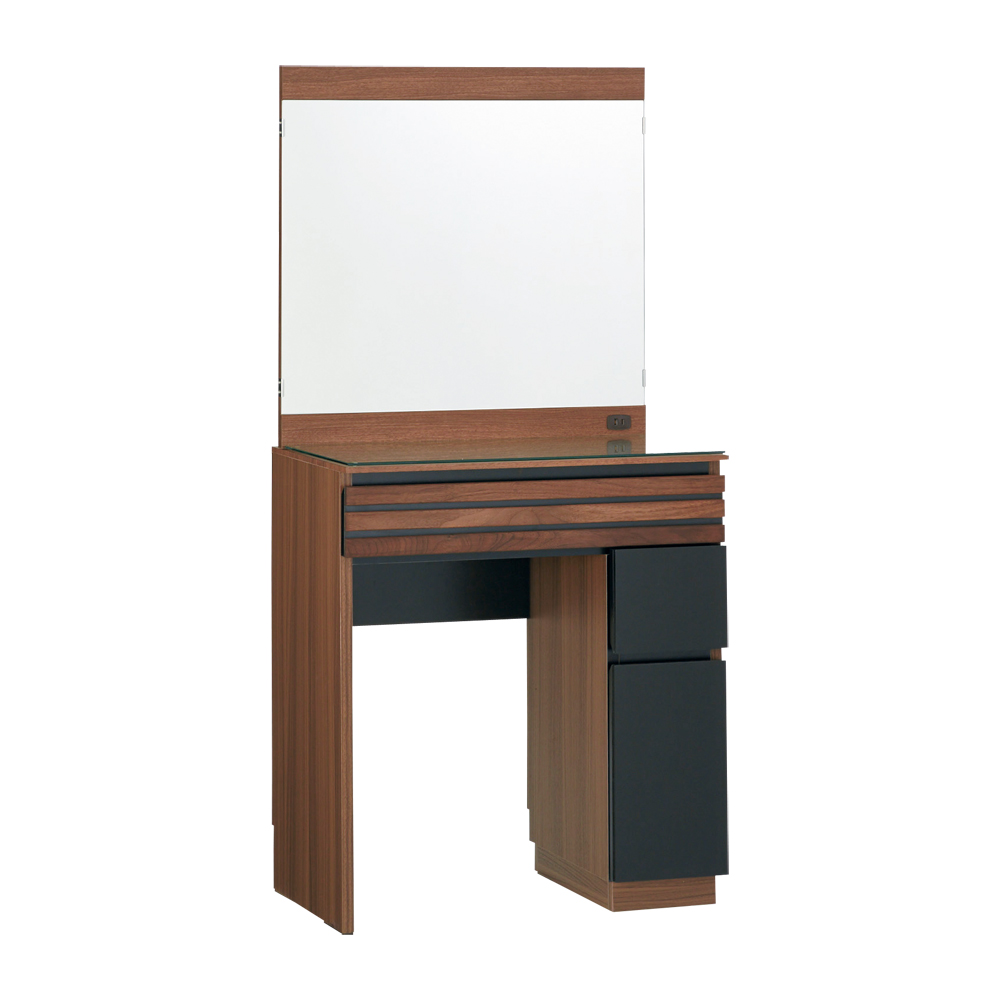 Alus Style/アルススタイル リビングシリーズ ドレッサー 幅65.5cm ドレッサー 化粧台 鏡台 小物収納 フリーボックス H81311