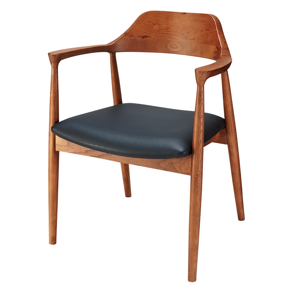 アッシュ天然木アームチェア ２脚組 オフィス ワークチェア 事務椅子 ホームオフィス家具 H82029