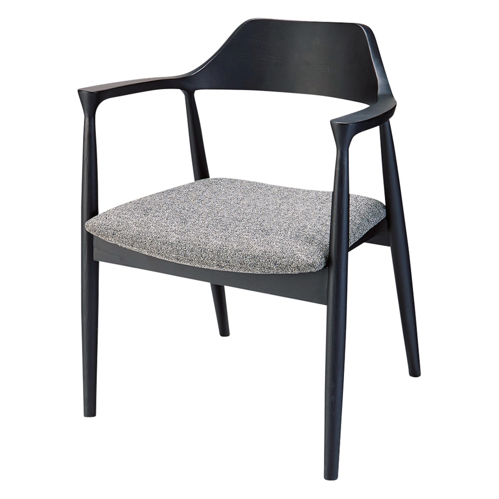 アッシュ天然木アームチェア ２脚組 オフィス ワークチェア 事務椅子 ホームオフィス家具 H82029