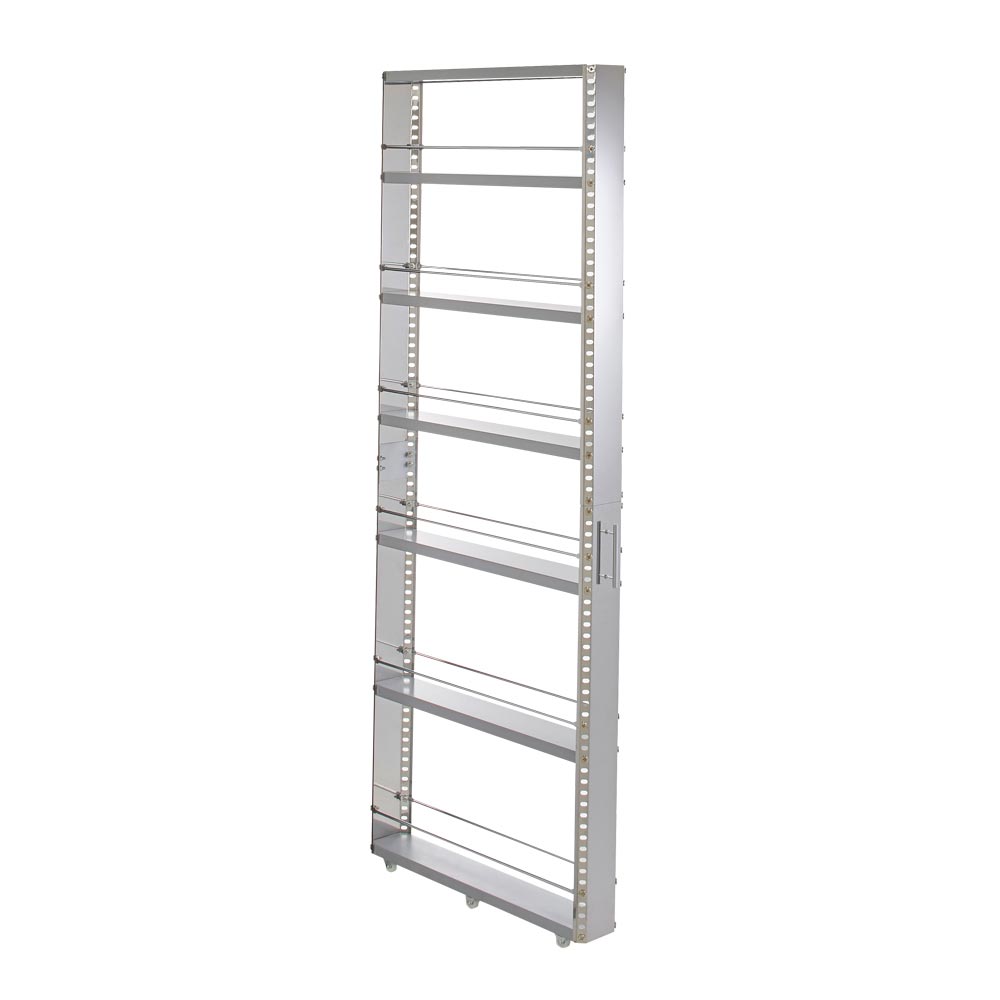 ［幅10奥行60.5高さ159cm］ ステンレス製キッチンすき間収納ワゴン 日本製 キッチンストッカー 隙間収納 キッチン収納 H82236