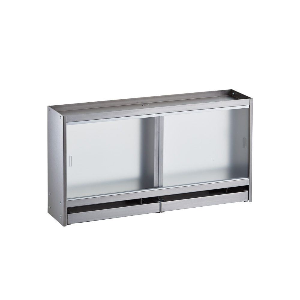 ステンレスカウンター上収納 引き出し付き 幅60奥行15cm 調味料入れ スパイスラック 保存容器 キャニスター オイル H82313