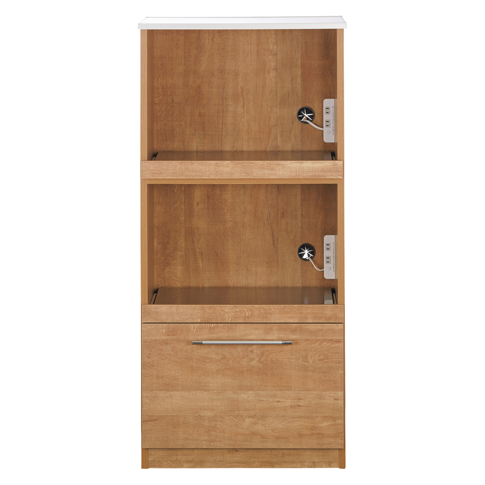 Cretty/クレッティ ステンレス天板 ナチュラルモダンキッチン収納 レンジ台ミドル レンジ台 キッチンラック キッチン収納 H82405