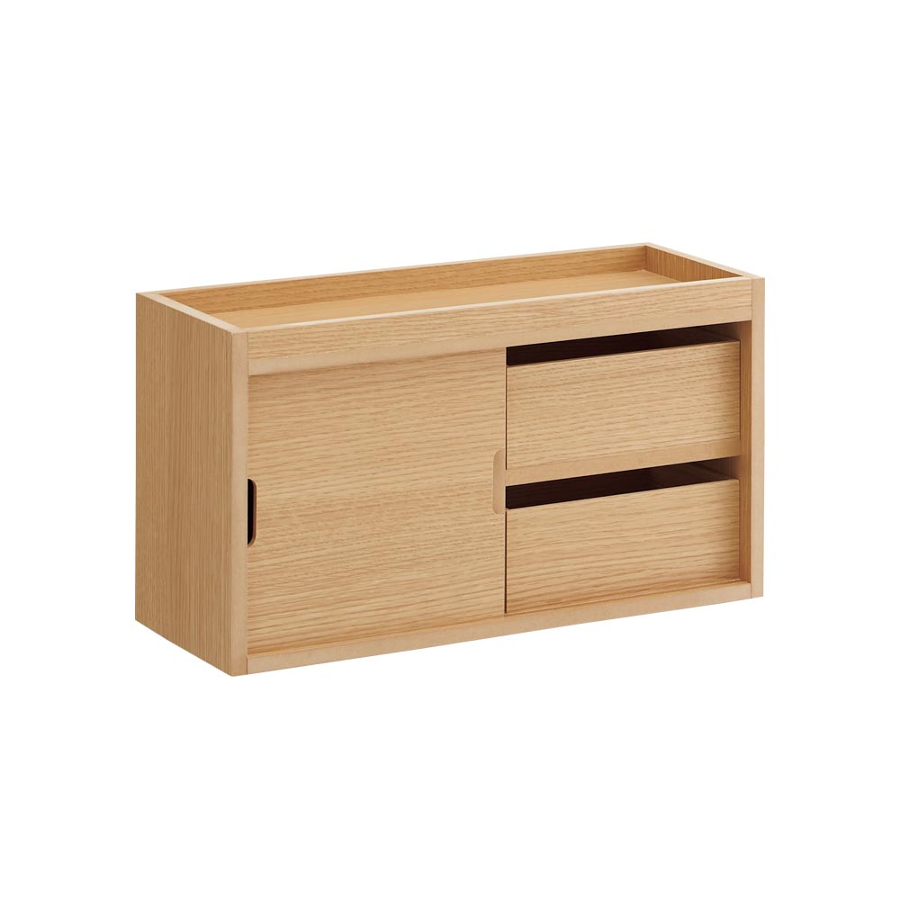 ≪引き出しタイプ 幅45cm≫Mihas/ミハス薄型カウンター上収納庫 シンク 水周り キッチン用品収納 H82414