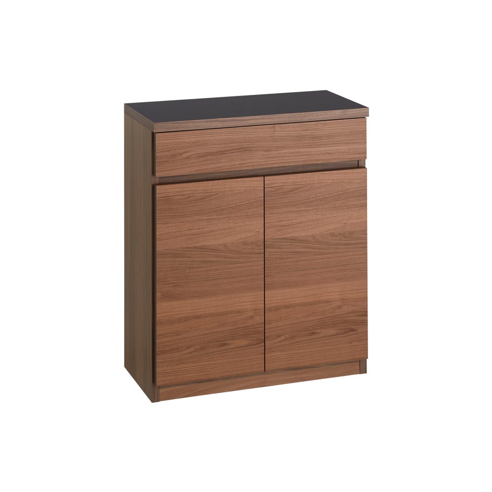 Granite/グラニト キャスター付き間仕切りワゴン 幅60奥行30高さ72cm 扉収納タイプ キッチン 収納カート キッチン収納 H82423