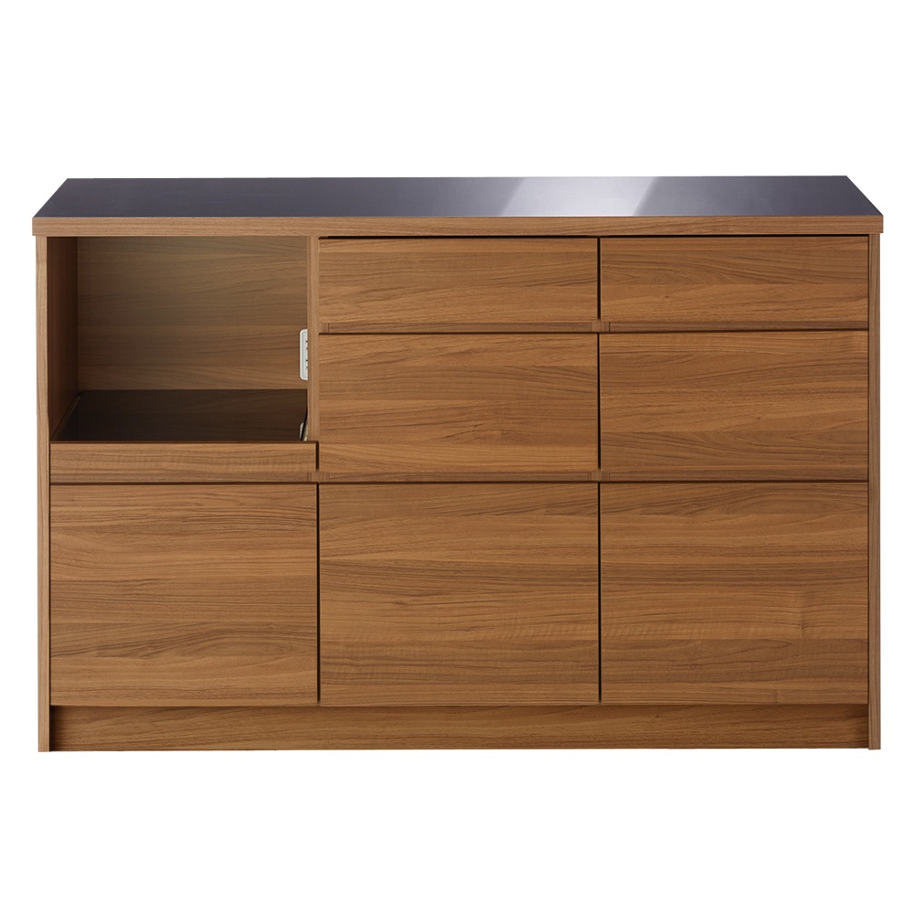 Granite/グラニト アイランド間仕切りキッチンカウンター幅140cm 家電収納付き キッチンカウンター キッチン収納 H82445