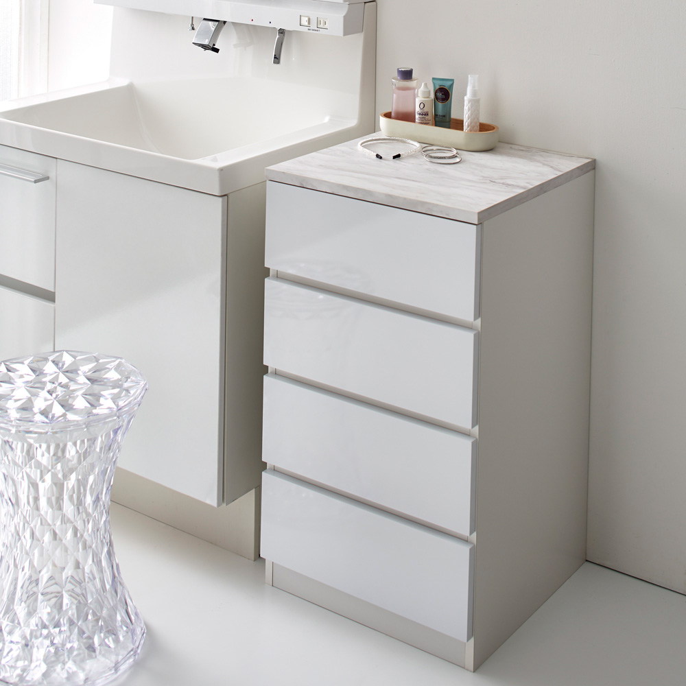 Marblenome/マーブルノーム サニタリーチェスト 幅30奥行30cm 洗面所収納 隙間収納 トイレ 洗面所 ランドリー収納 H82520