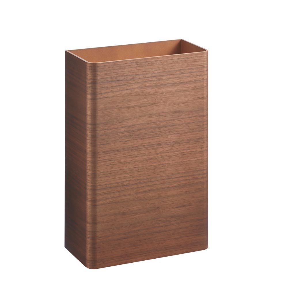 曲木の薄型ダストボックス 蓋なし ロータイプ リビング ダストボックス H82775