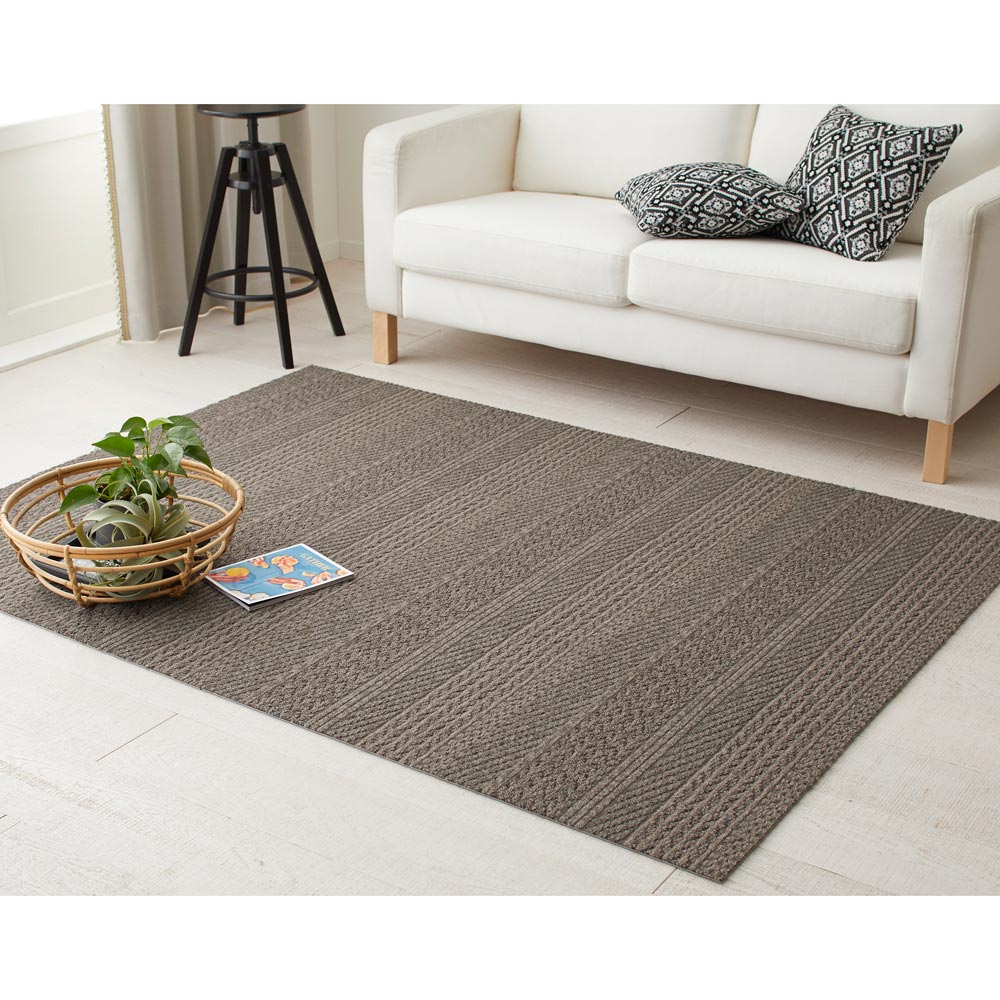 ≪お得な同色16枚組≫ ニット柄タイルマット/タイルカーペット タイルカーペット タイルマット ジョイントマット カーペット ラグ マット H82903