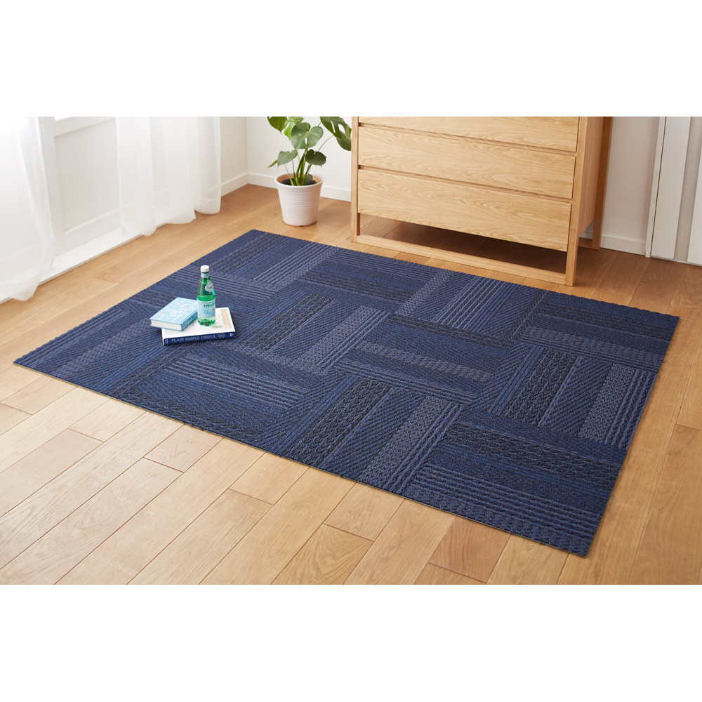 ≪お得な同色64枚組≫ ニット柄タイルマット/タイルカーペット タイルカーペット タイルマット ジョイントマット カーペット ラグ マット H82908