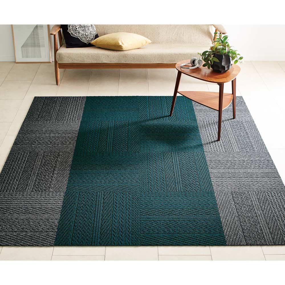 ≪お得な同色72枚組≫ ニット柄タイルマット/タイルカーペット タイルカーペット タイルマット ジョイントマット カーペット ラグ マット H82909