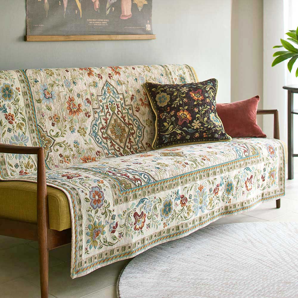 ≪約105×175cm≫ Ista/イスタ ジャカード織マルチクロス ソファーカバー H82916