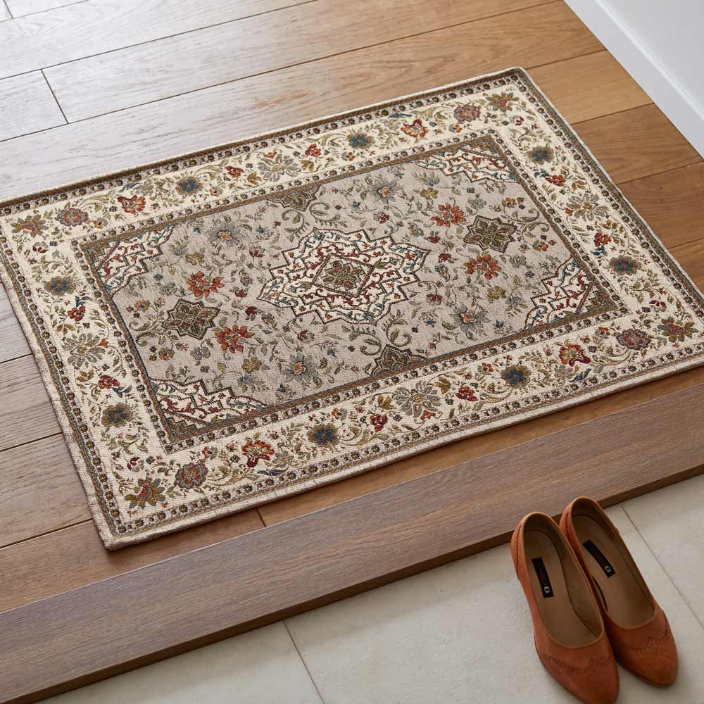 ≪約55cm×75cm≫ Ista/イスタ ジャガード織マット 玄関マット カーペット ラグ マット H82950