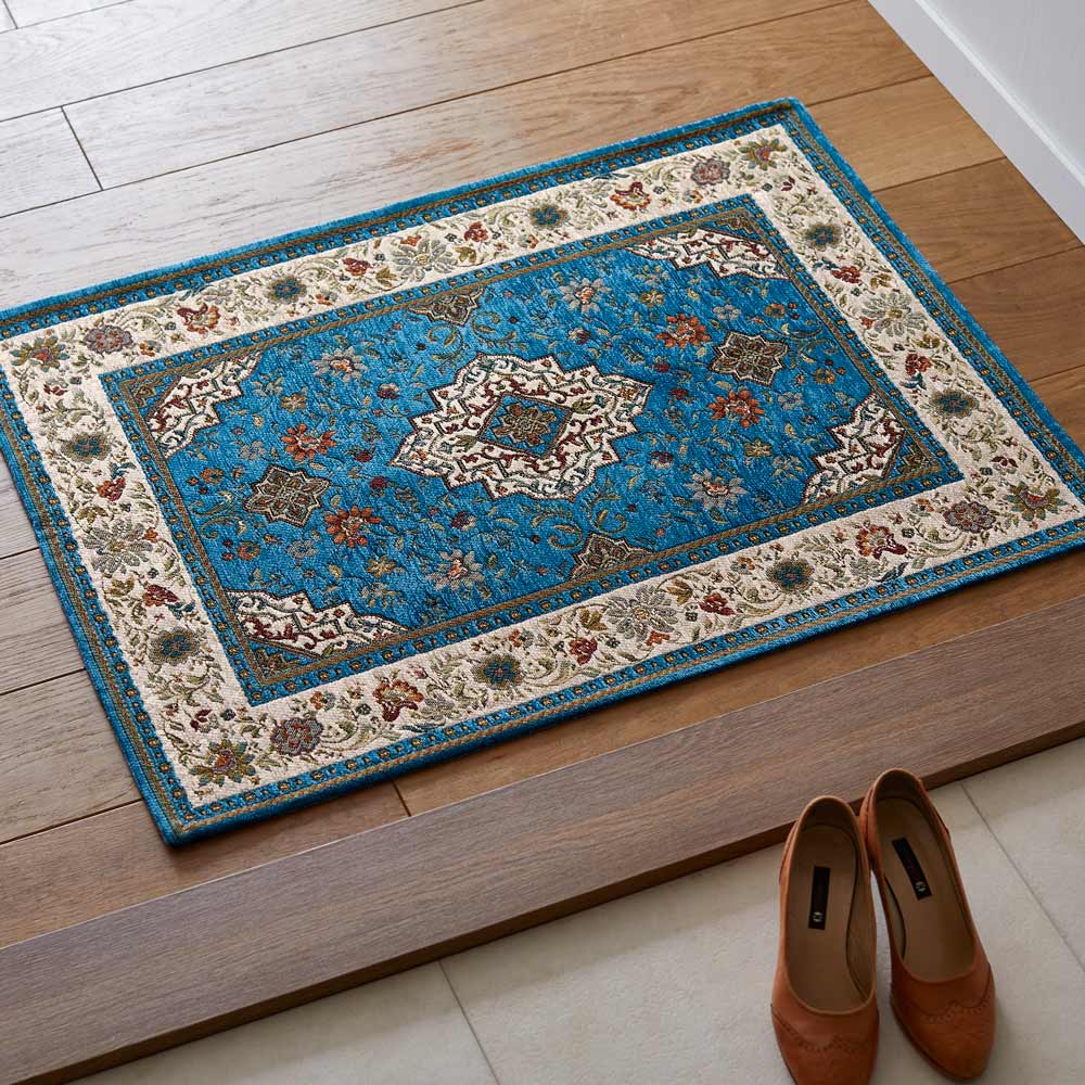 ≪約65cm×90cm≫ Ista/イスタ ジャガード織マット 玄関マット カーペット ラグ マット H82951