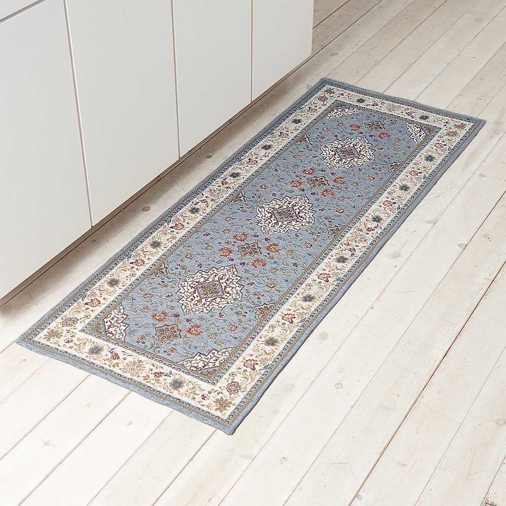 ≪約65×120cm≫ イタリア製ジャカード織マット〈イスタ〉 玄関マット カーペット ラグ マット H82952