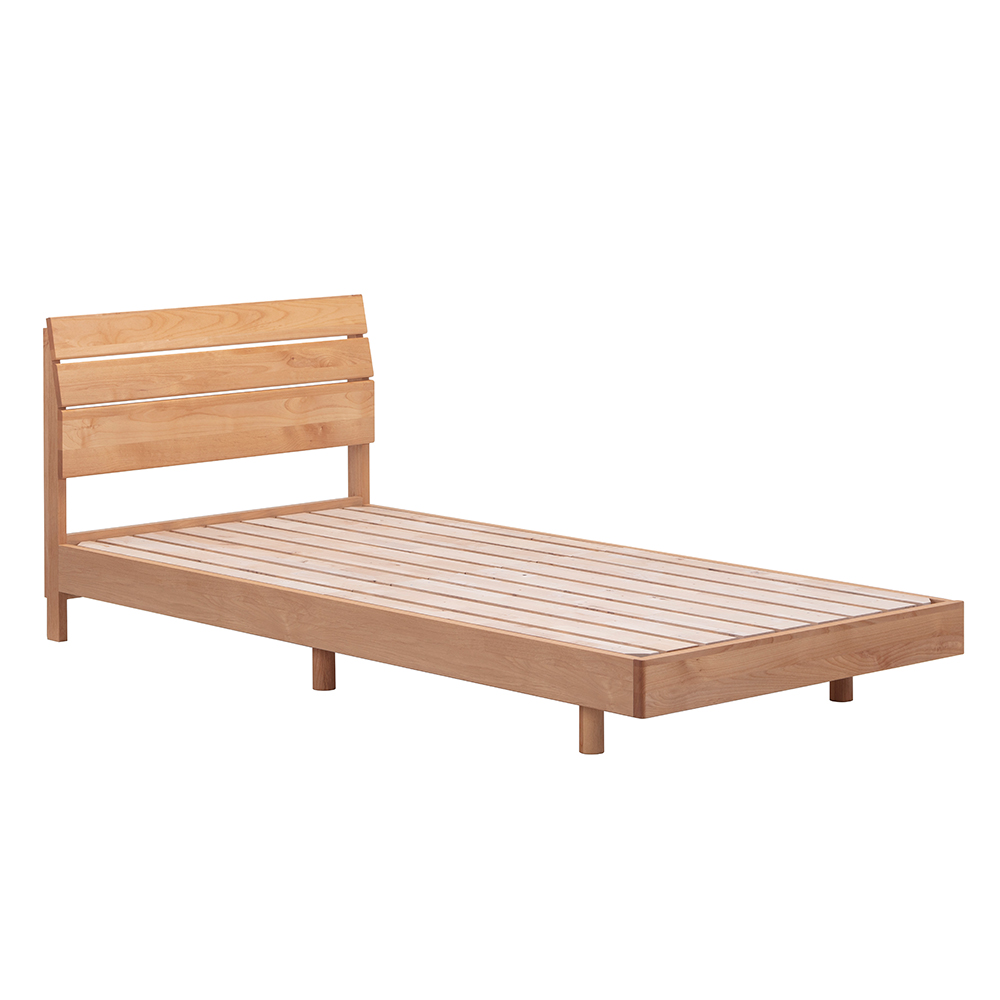 ≪シングル≫国産アルダー天然木すのこベッド フレームのみ ベッドフレーム ベッド H83101