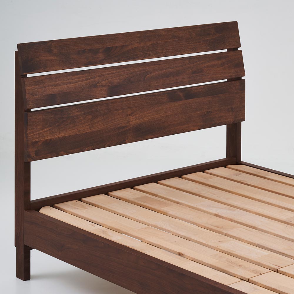 ≪シングル≫国産アルダー天然木すのこベッド フレームのみ ベッドフレーム ベッド H83101