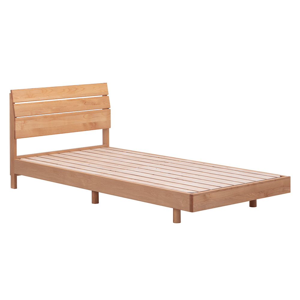 ≪セミダブル≫国産アルダー天然木すのこベッド フレームのみ ベッドフレーム ベッド H83102