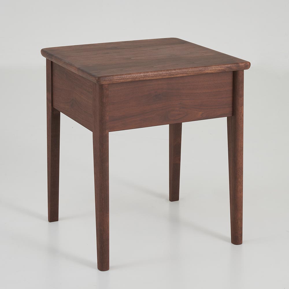 国産アルダー天然木ナイトテーブル サイドテーブル ナイトテーブル テーブル H83104