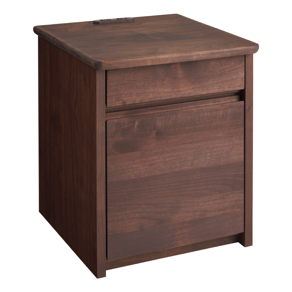 アルダー天然木扉付きナイトテーブル サイドテーブル ナイトテーブル テーブル H83105