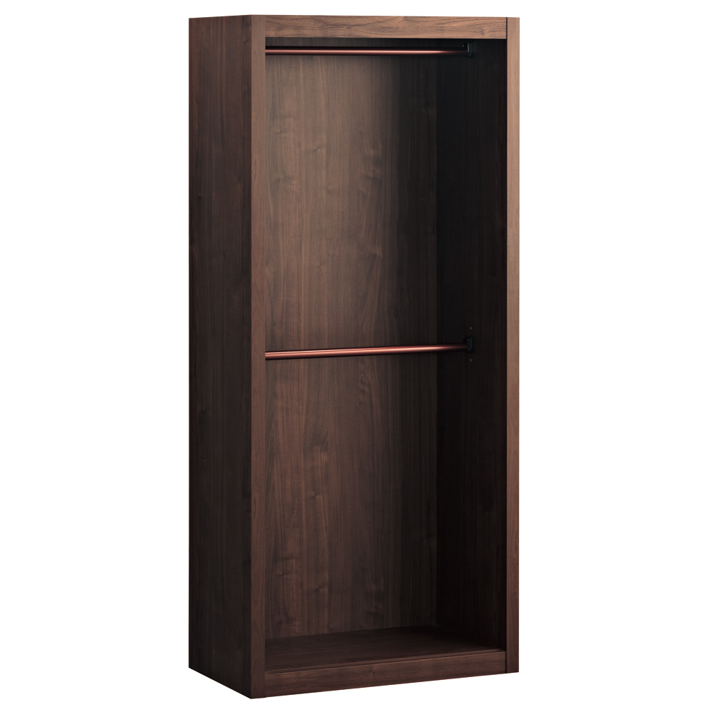 Antisala/アンティサラ クローゼットユニット収納・ウォルナット 幅80cm ワードローブ ワードローブ クローゼット 衣類収納 H83220