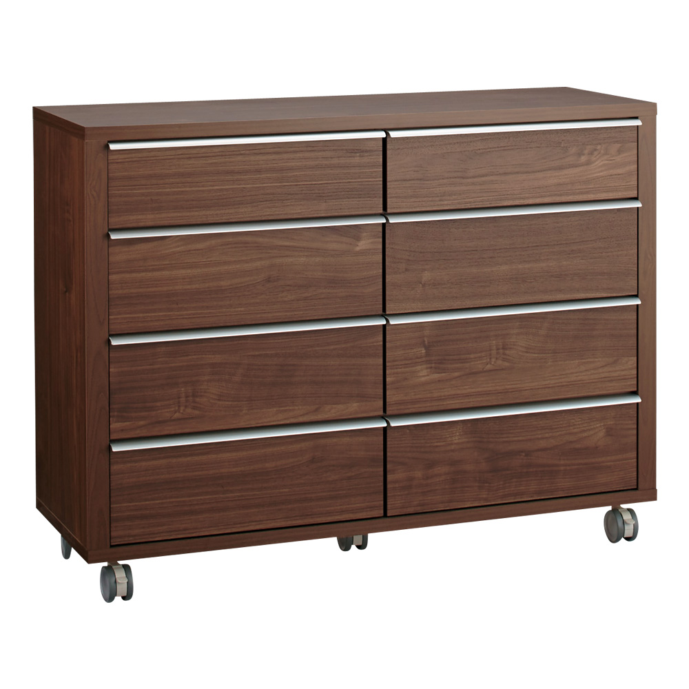 Antisala/アンティサラ クローゼットユニット収納・ウォルナット 幅112.5cm 間仕切りチェスト タンス 衣類収納 H83222