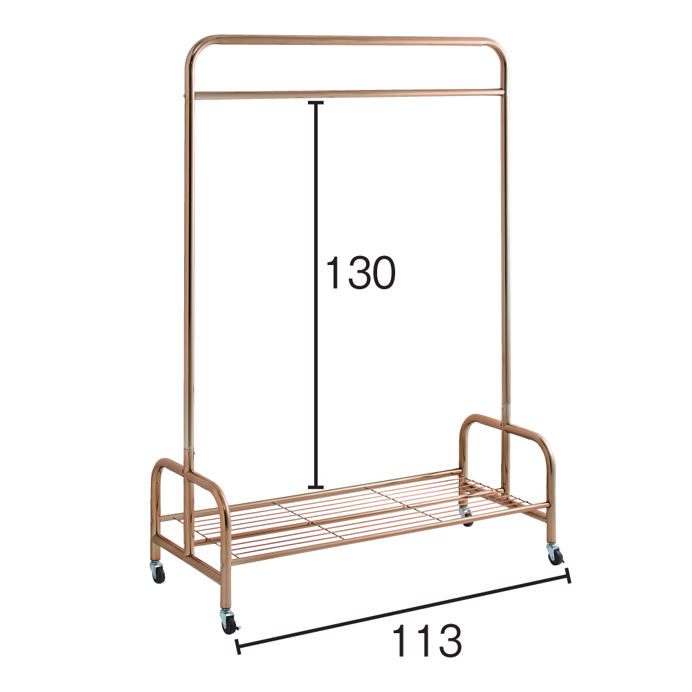 Erwin/エルヴィン ゴールドハンガー 幅121cm コートハンガー コート掛け 衣類収納 H83408
