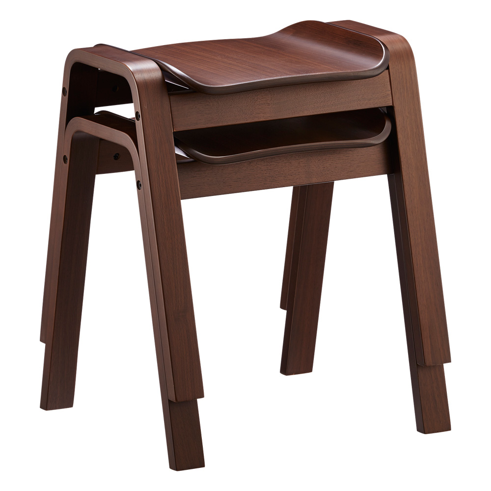 プライウッドスタッキングスツール2脚組 スタッチェア 椅子 チェア H83514