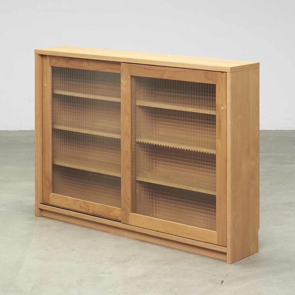 Pippi/ピッピ カウンター下収納庫 引き戸 幅120奥行23cm キッチンカウンター下収納 キッチン収納 H83811