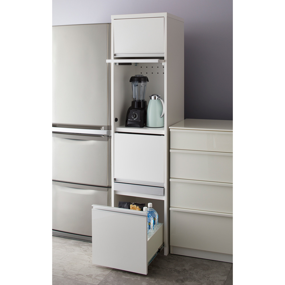 Ymir/ユミル 隠せる家電収納 幅45奥行45cm高さ178cm ディノス