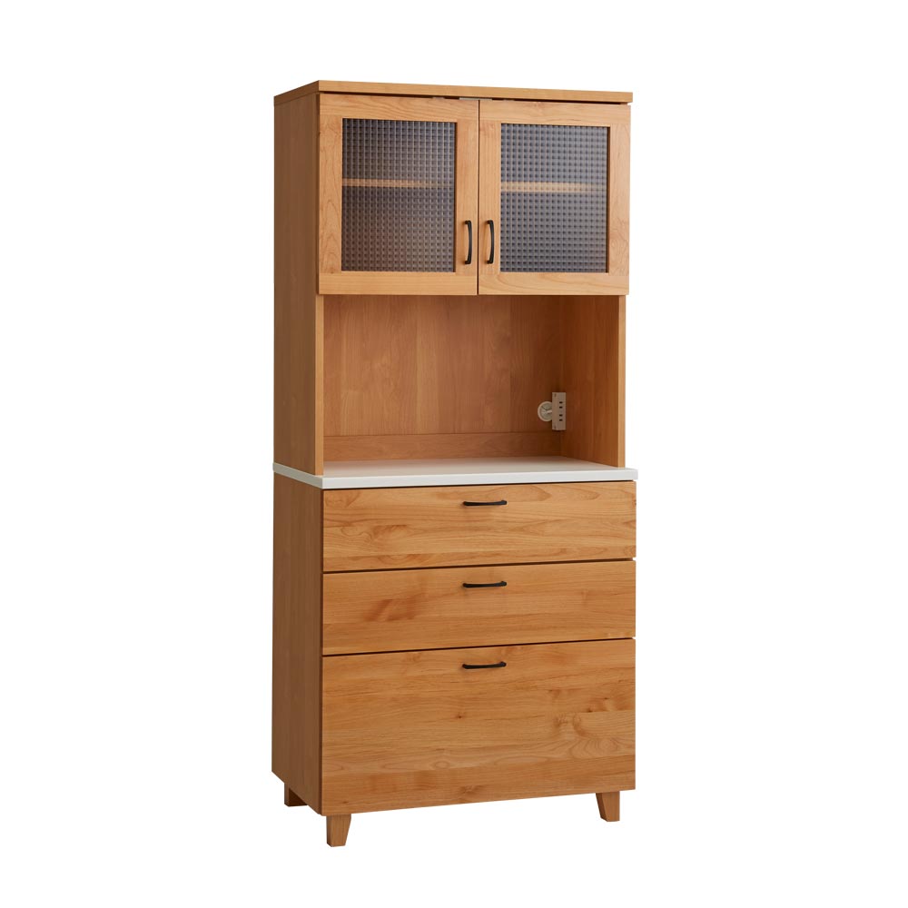 Pippi/ピッピ アルダー材コンパクトキッチン キッチンボード 幅80cm キッチンボード キッチン収納 H83888