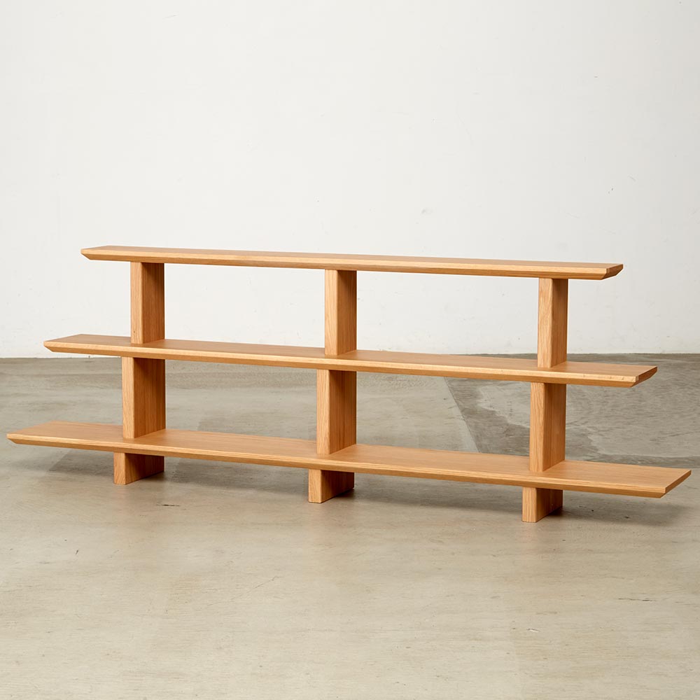 壁掛けテレビ薄型シェルフ 幅150cm ウッドラック 木製シェルフ 本棚 ラック シェルフ H84017