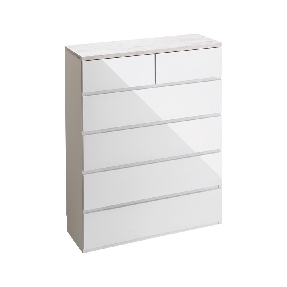 Marblenome/マーブルノーム 薄型チェスト 幅80cm・5段 高さ100cm タンス 衣類収納 H84102