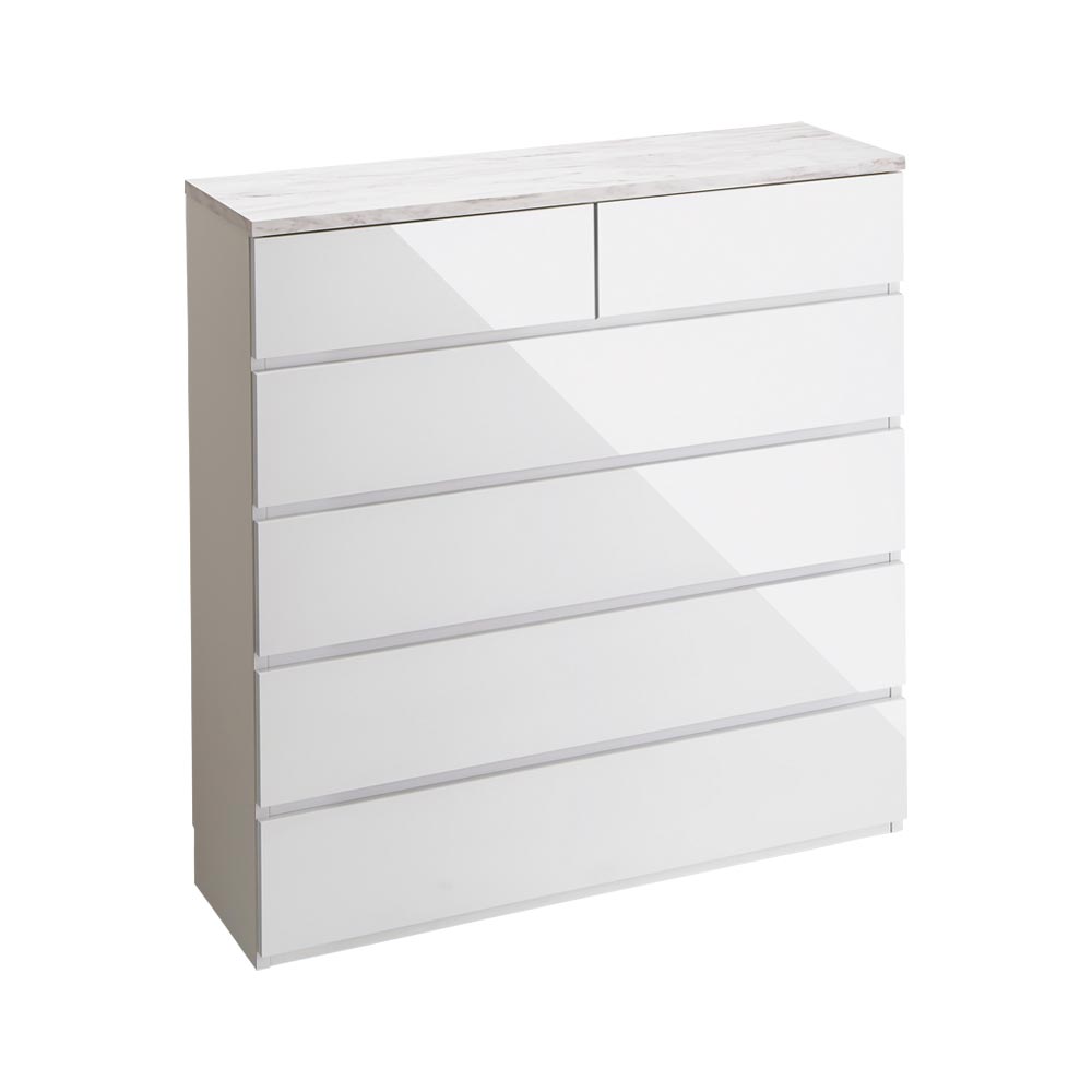 Marblenome/マーブルノーム 薄型チェスト 幅100cm・5段 高さ100cm タンス 衣類収納 H84103