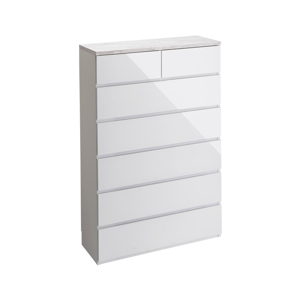 Marblenome/マーブルノーム 薄型チェスト 幅80cm・6段 高さ120cm タンス 衣類収納 H84105