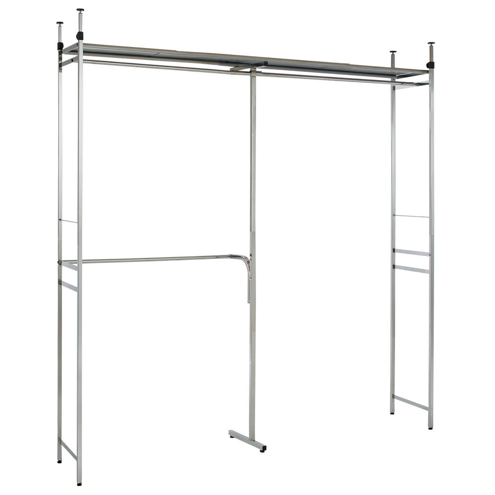 Shinevarie(シャインバリエ) クローゼットハンガーラック 幅120cm-200cm対応 クローゼットハンガー カバー 衣類収納 H84122