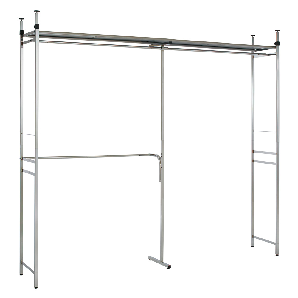 Shinevarie(シャインバリエ) クローゼットハンガーラック 幅150cm-250cm対応 クローゼットハンガー カバー 衣類収納 H84123