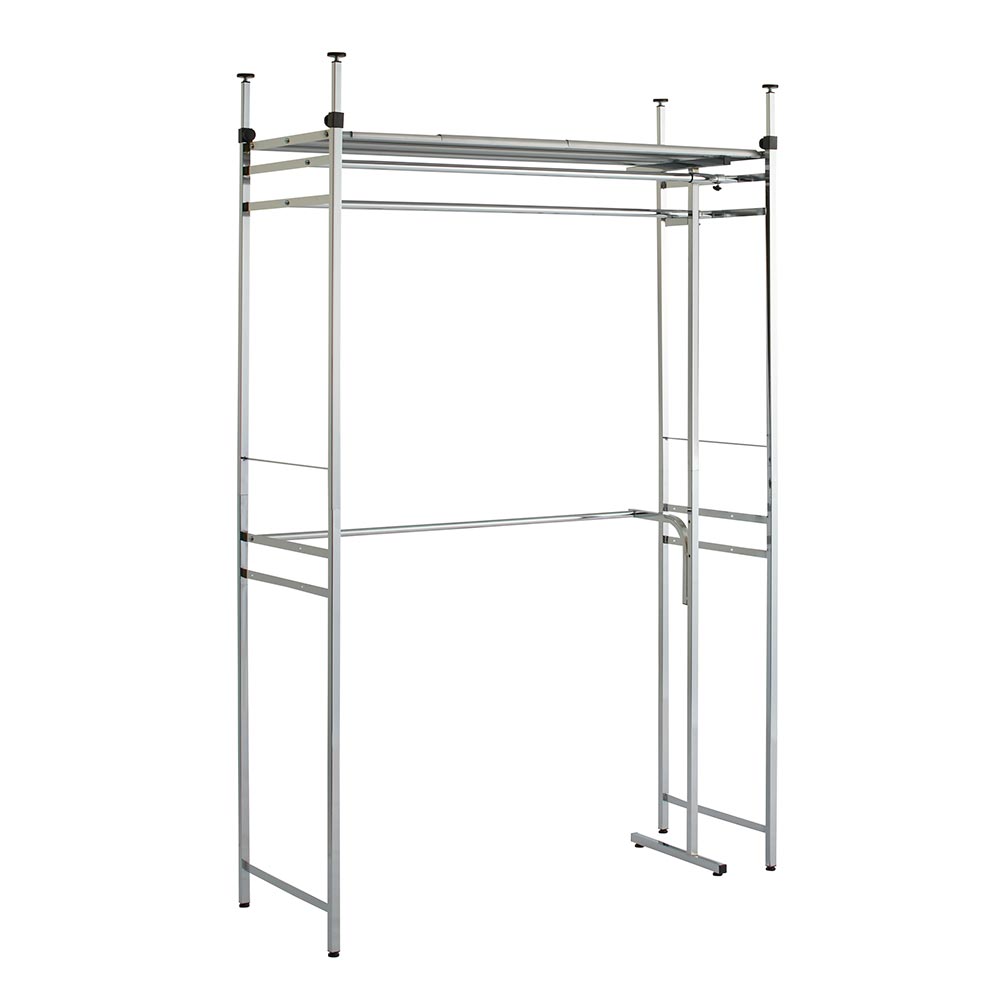 Shinevarie(シャインバリエ) クローゼットシリーズ クローゼットダブル 幅150cm-250cm ハンガーラック パイプハンガー 衣類収納 H84125