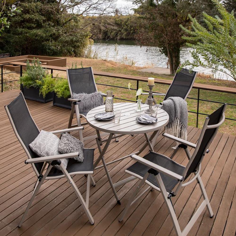 アーバンスタイルファニチャー ラウンド大 5点セット ガーデンファニチャーセット ガーデンファニチャー H80805