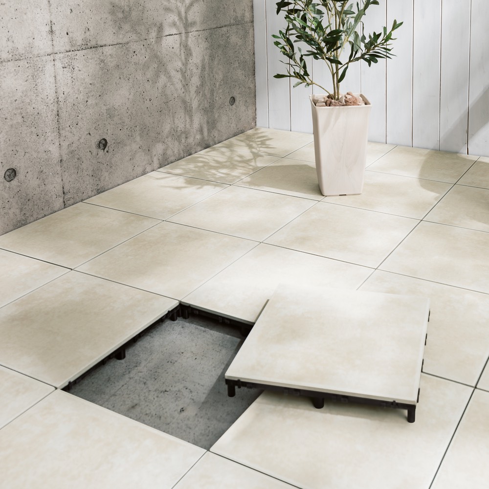 タイル+床下2.2cm!ベースアップデッキ 36枚 追加セット H80820