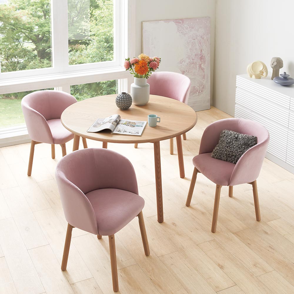 Ridge/リッジ2 ダイニングシリーズ 丸テーブル 5点セット 円形 丸テーブル テーブル H81920