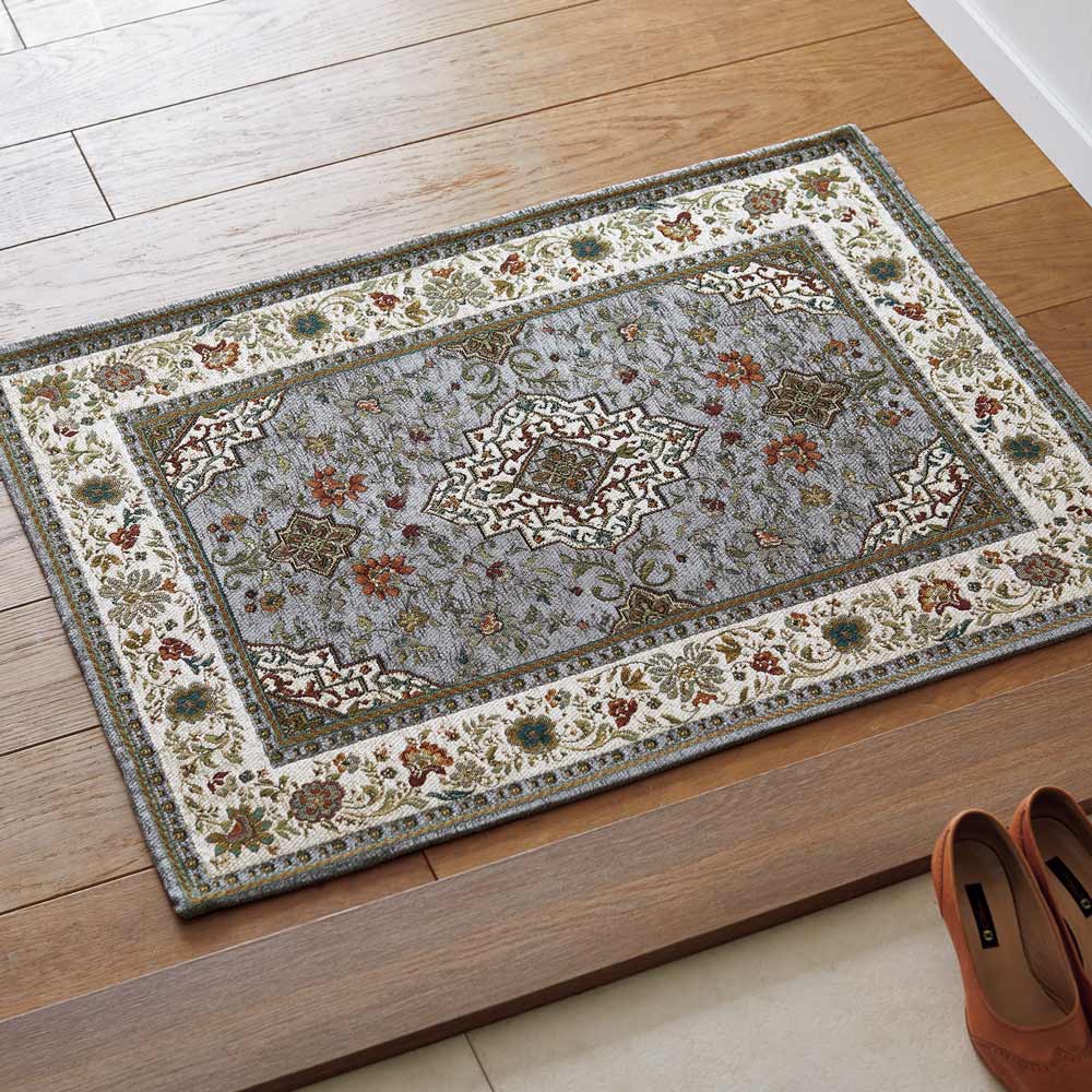 ≪約65cm×90cm≫ Ista/イスタ ジャガード織マット 玄関マット カーペット ラグ マット H82951