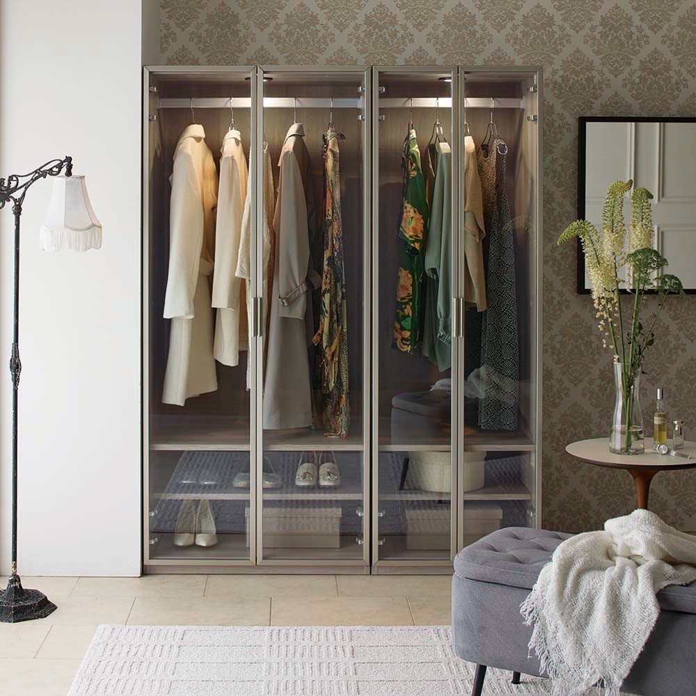 SUKIZUKI ワードローブ クローゼット ハンガーラック 扉付き 竹製 整理棚 洋服棚 収納 ラック おしゃれ 通気性 大容量 Amazon｜SUKIZUKI ワードローブ クローゼット ハンガーラック 扉付き 竹製 整理棚 洋服棚 収納 ラック おしゃれ 通気性 大容量  耐久性 リビング 寝室 防水・防塵・防汚 ブラック 幅85X奥行き44X高さ160cm｜ワードローブ オンライン通販